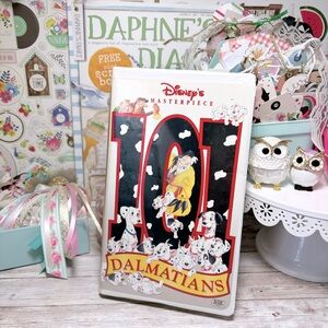Vintage Disney’s Masterpiece 101 Dalmatians VHS Tape Clamshell Case VTG Cruella